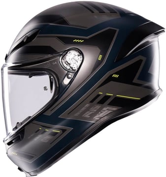 AGV K6 S Enhance Matt Grey/Yellow Fluo 022