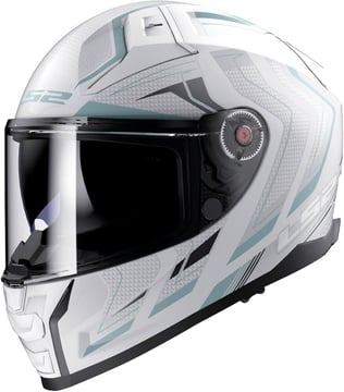 LS2 FF811 Vector II Alizer Matt White Silver