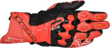 Alpinestars GP Plus R V3 Leather Gloves Bright Red Red Fluo Black 3097
