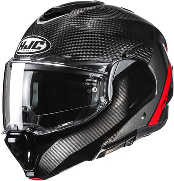 HJC F100 Carbon Stan Black/Red 183