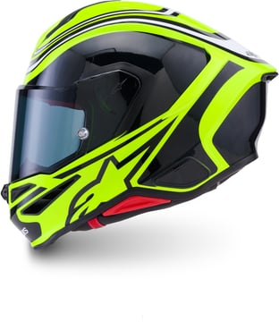 Alpinestars S-R7 Zeal Yellow Fluo Black White Glossy