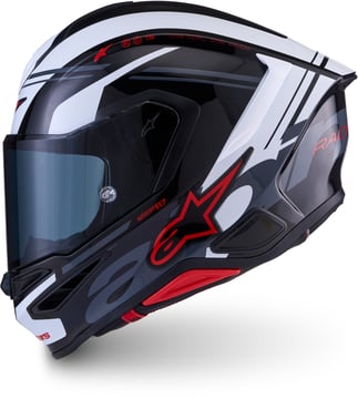 Alpinestars S-R7 A-Core Black White Red Glossy