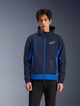 Alpinestars Radium Tech Motorhoodie Night Navy/Royal Blue