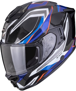 Scorpion EXO-1500 AIR Carbon Hydro Black/White/Blue