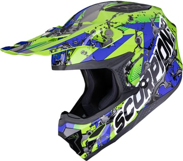 Scorpion SMX-10 Gasoline Green/Blue/Black