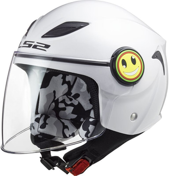 LS2 OF602J Funny Gloss White