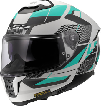 LS2 FF808 Stream II Road Cyan Light Grey