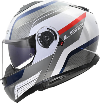 LS2 FF908 Strobe II Monza White Blue Red