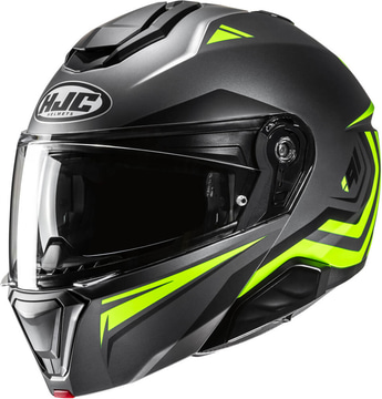 HJC i91 Tricus Yellow/Grey 780