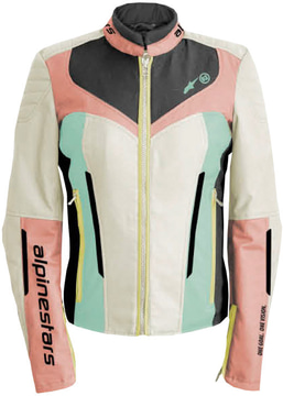 Alpinestars Isla Wr Women Jacket Ecru Coral Black Aqua 8024