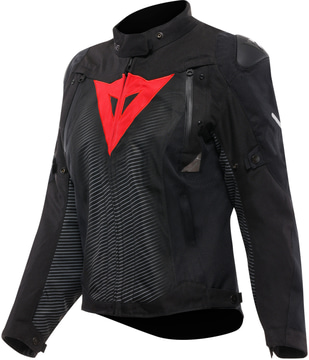 Dainese Super Sprint D-Dry Ladies Jacket Black/Black/Red-Lava H43