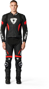 REV'IT Argon 3 Combi Black/Neon Red