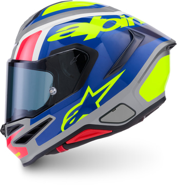 Alpinestars S-R7 Lumen Silver Black Pink Yellow Fluo Glossy