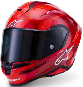 Alpinestars S-R7 A-Core Red White Glossy