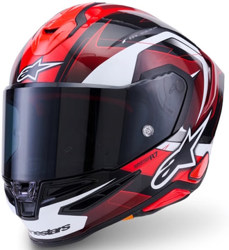 Alpinestars S-R7 Kinetis Black Red White Glossy