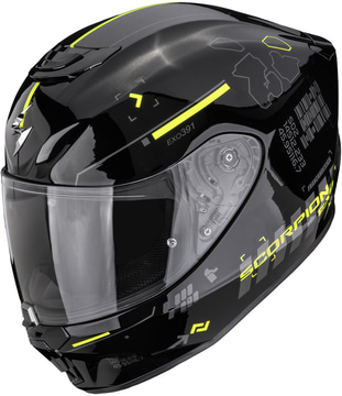 Scorpion EXO-391 Iron Black/Neon Yellow
