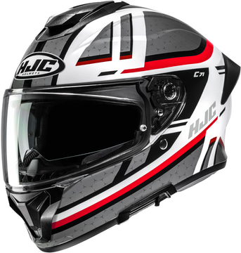 HJC C71 Novah White/Red 283