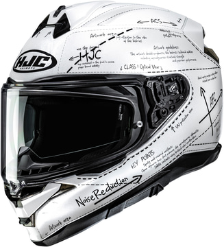 HJC F72 Odyssea White/Black 210