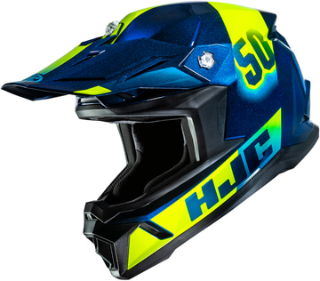 HJC Y50 Dash Blue/Yellow 570