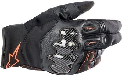 Alpinestars SMX-1 Drystar Gloves Black Red Fluo 1030