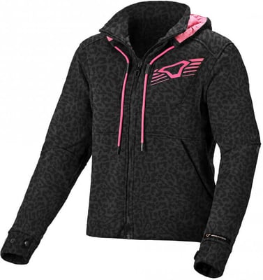 Macna District Ladies Hoodie Black print