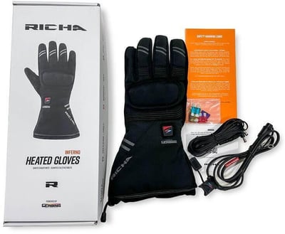 Richa Inferno Heated Gloves Black 100 Richa Inferno Heated Gloves Black 100