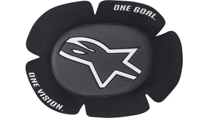 Alpinestars GP Sport Evo Knee Slider Black White 12 Alpinestars GP Sport Evo Knee Slider Black White 12