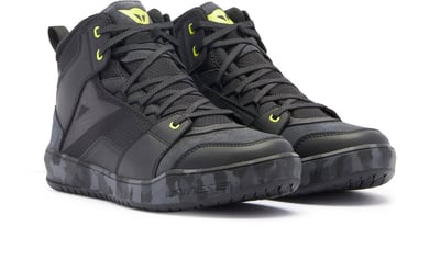 Dainese Suburb D-WP Shoes Black/Camo/Acid Yellow 49J