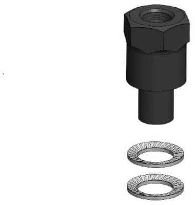 Quad Lock Adapter smartphone houder voor montage an spiegelstang - M8/M10 Adapter smartphone houder voor montage an spiegelstang - M8/M10