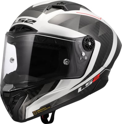 LS2 FF805 Thunder GP Aero Raute White Grey
