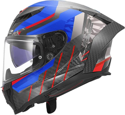 LS2 FF807 Dragon Trax Blue Red