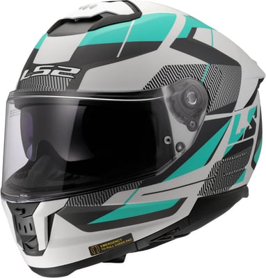 LS2 FF808 Stream II Road Cyan Light Grey