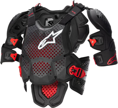 Alpinestars A-10 V2 Full Chest Protector Anthracite/Black/Red 1431