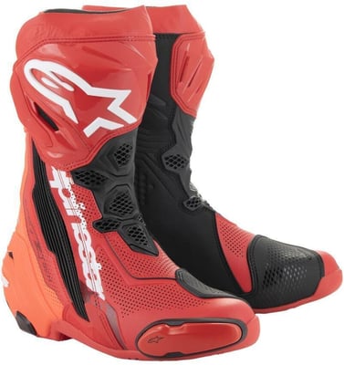 Alpinestars Supertech R Vented Boots Bright Red/Red Fluo 3029