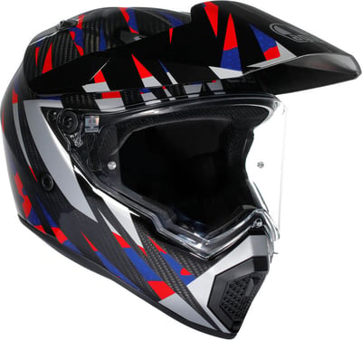 AGV AX9 Steppa Carbon/Red/Blue AGV AX9 Steppa Carbon/Red/Blue