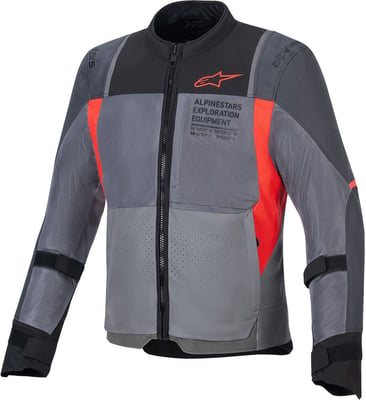 Alpinestars ST-2 Air Jacket Deep Gray Dark Gray Bright Red 9253