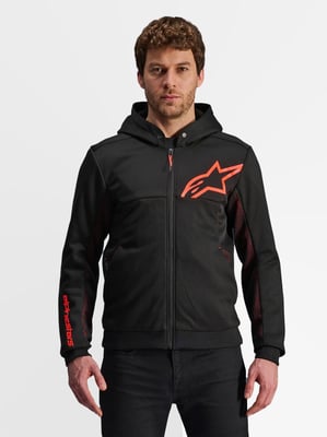 Alpinestars Chrome Air Sport Hoodie Black Red Fluo 1030