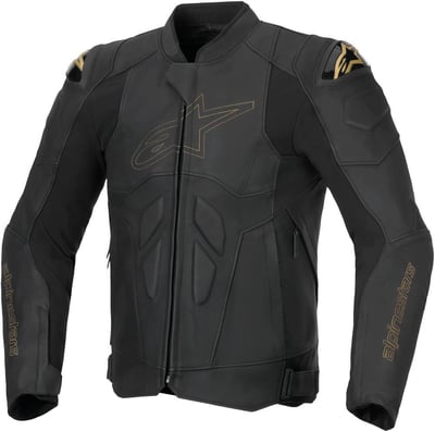 Alpinestars Dusk Leather Jacket Black Laser 1478