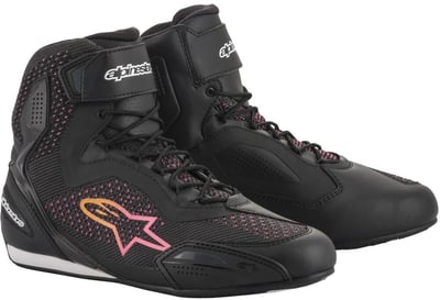 Alpinestars Stella Faster-3 Rideknit Shoes Black Yellow Pink 1439