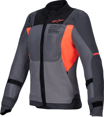Alpinestars Stella St-2 Air Jacket Deep Gray Dark Gray Fluo Coral 9257