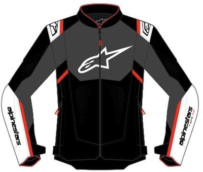 Alpinestars T-Sps Air V2 Jacket Black White Red Fluo 1231