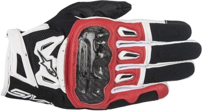 Alpinestars Smx-2 Air Carbon V2 Gloves Black Red White 132 Alpinestars Smx-2 Air Carbon V2 Gloves Black Red White 132