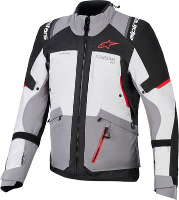 Alpinestars Andes V4 Drystar Jacket Dk Gray Ice Gray Bk Bright Red 9141
