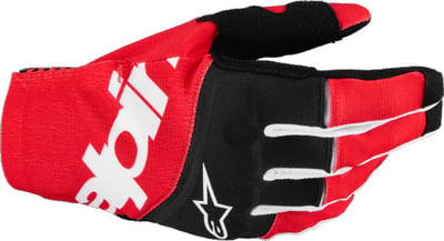 Alpinestars Techstar Gloves Black Bright Red
