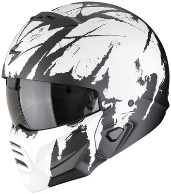 Scorpion EXO-Combat II Marauder Matt Black/White