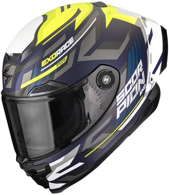 Scorpion EXO-RACE AIR Kobra Matt Blue/Neon Yellow