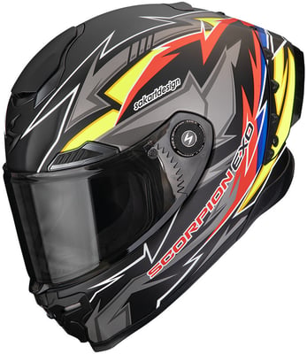 Scorpion EXO-RACE AIR Move On Matt Black/Red/Yellow