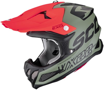 Scorpion VX-22 AIR Updown Matt Green/Black/Red
