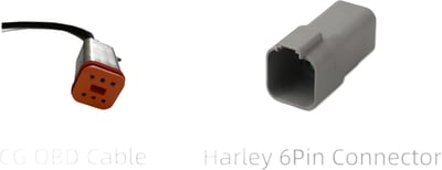 Chigee Technology 6pin OBD adapter kabel Harley Davidson MFP0047 Chigee Technology 6pin OBD adapter kabel Harley Davidson MFP0047
