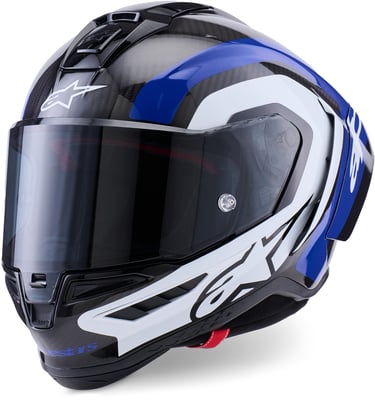 Alpinestars Supertech R10 Arius Black White Blue Glossy